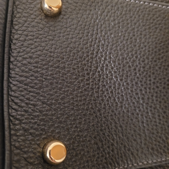 Coach Rowan Large Satchel Bag Black CV960 Black/Gold - Picture 7 of 14